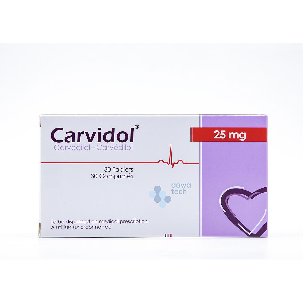 CARVIDOL 25MG TAB