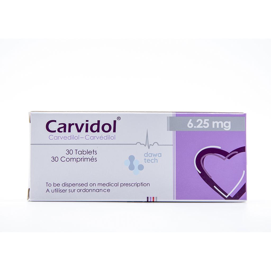 CARVIDOL 6.25 MG TAB