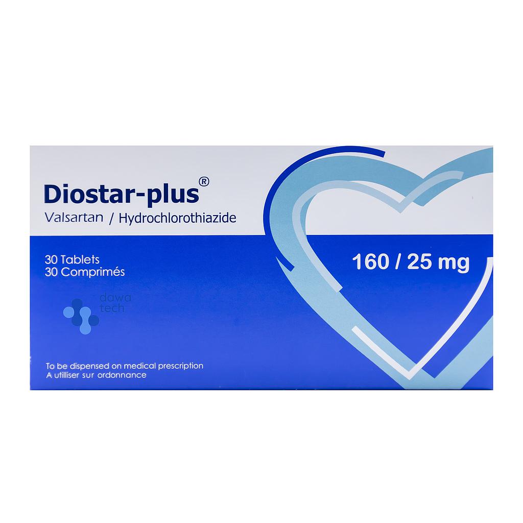 DIOSTAR PLUS 160/25MG TAB