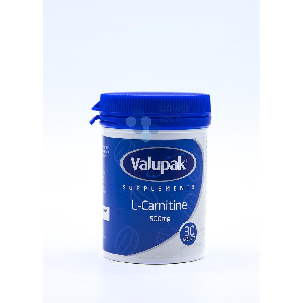 V/L CARNITINE 500/30TAB
