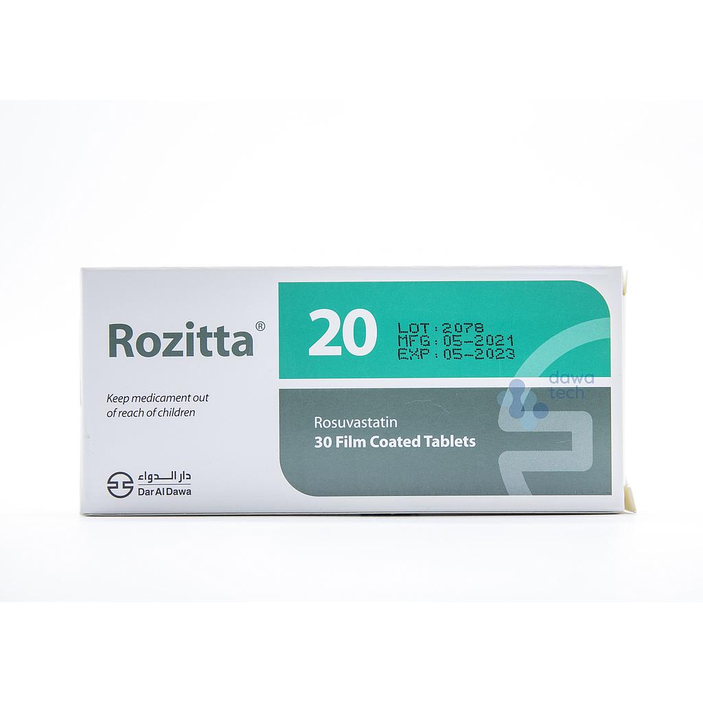 Rozitta 20 Mg Tab 30