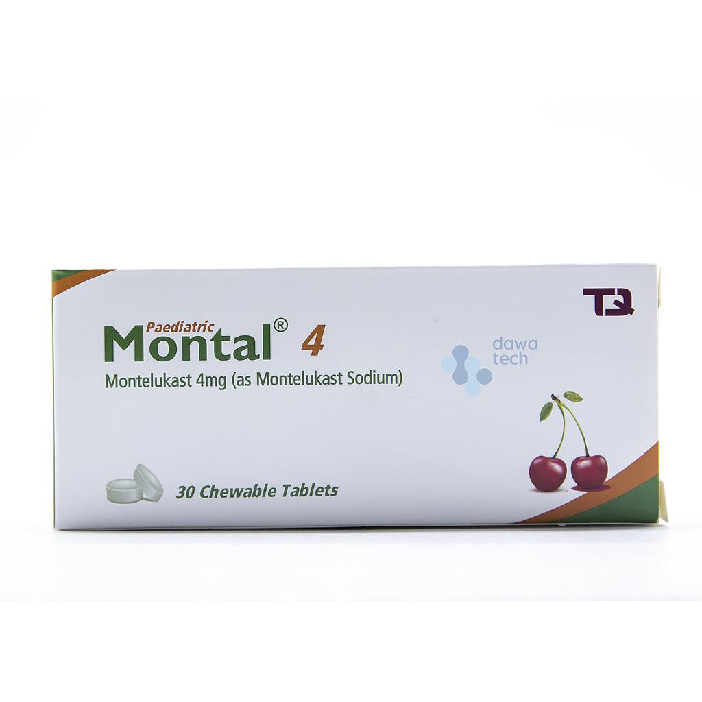 MONTAL 4MG 30CHEW TAB