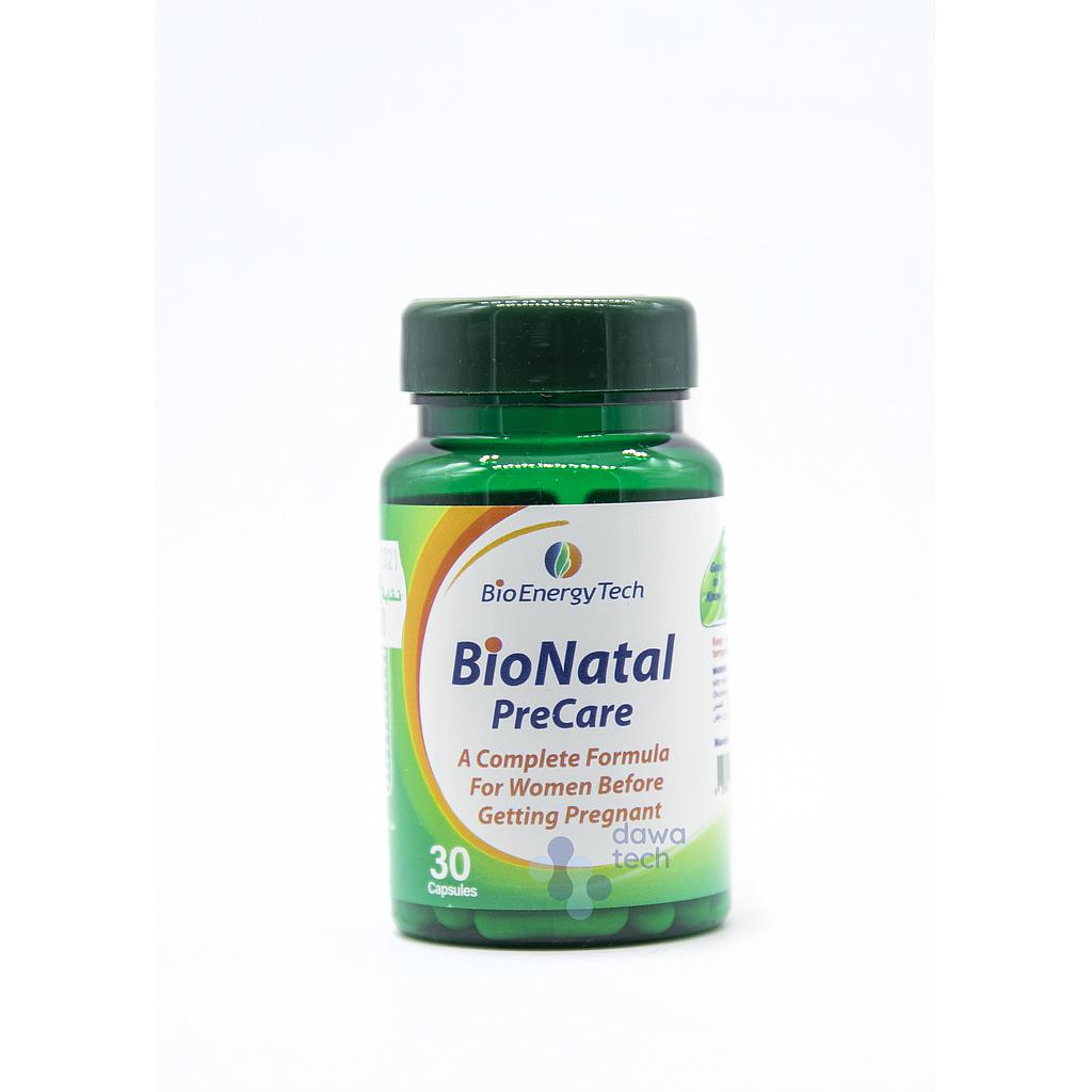 BIO ENERGY BIONATAL PRE CARE 30CAP