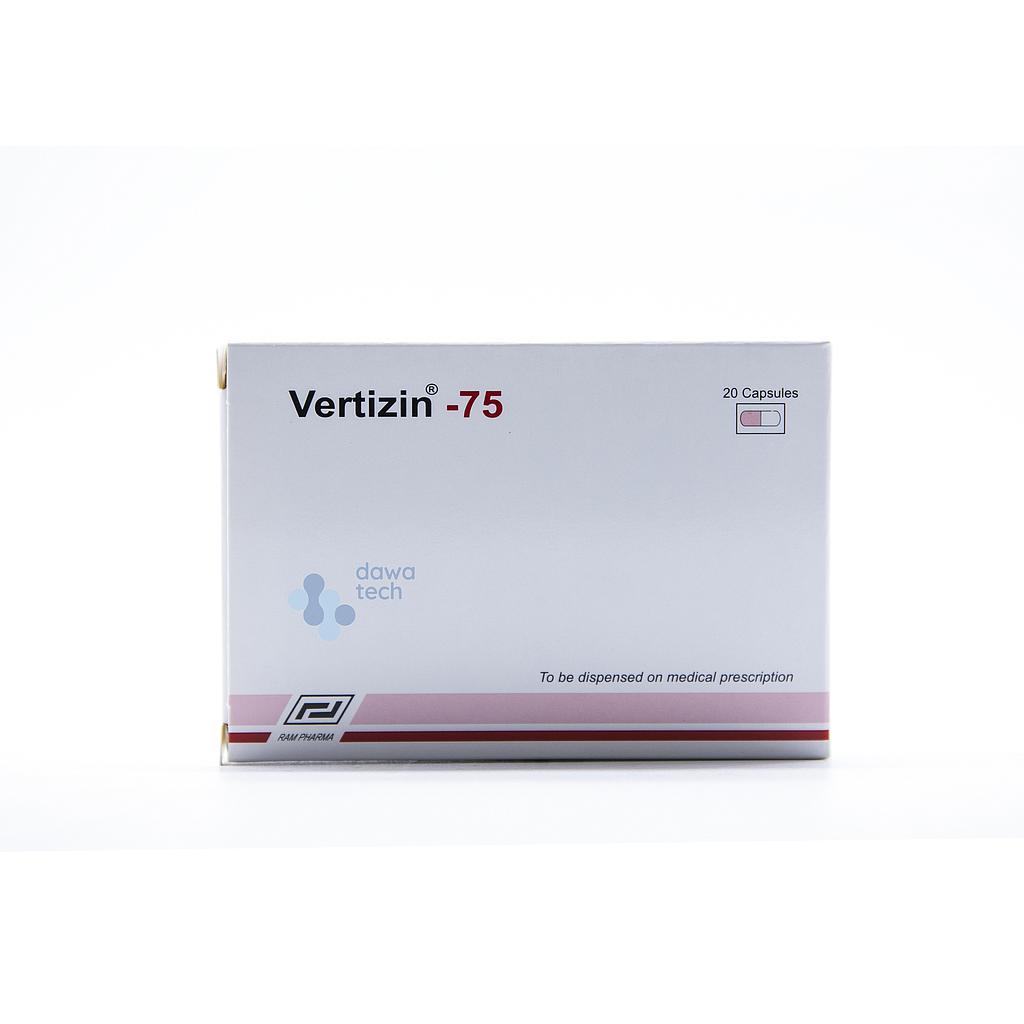 Vertizin 75 Mg 20 Cap