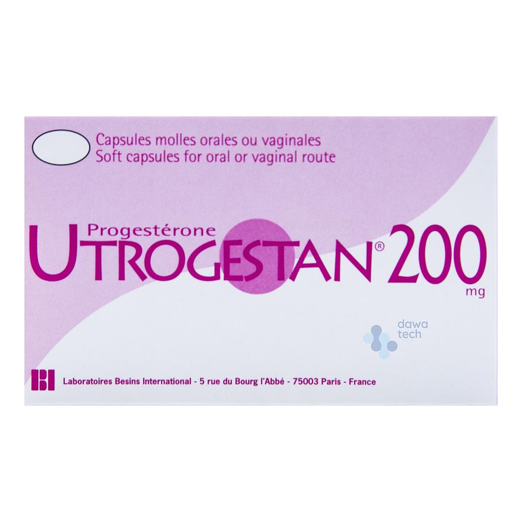 Utrogestan 200mg Oral/Vaginal Cap.15'S
