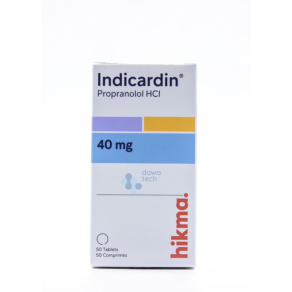 Indicardin 40mg Tab 50'S
