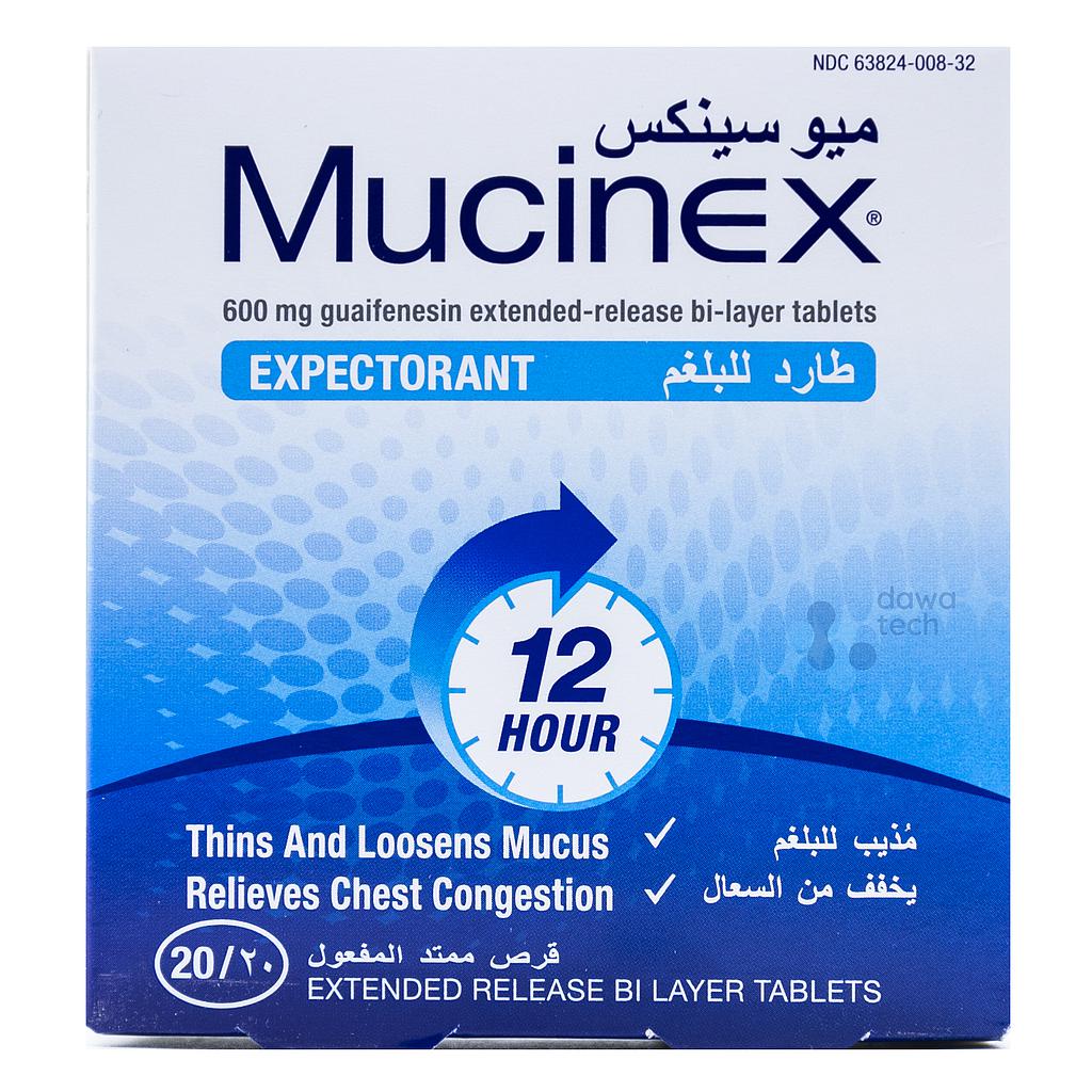 MUCINEX 600MG 20TAB