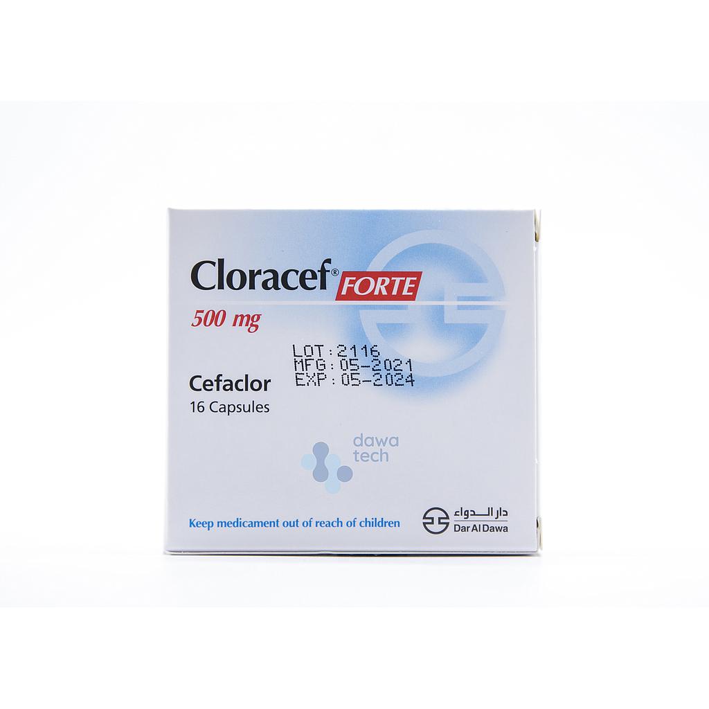 CLORACEF 500MG FORT CAP
