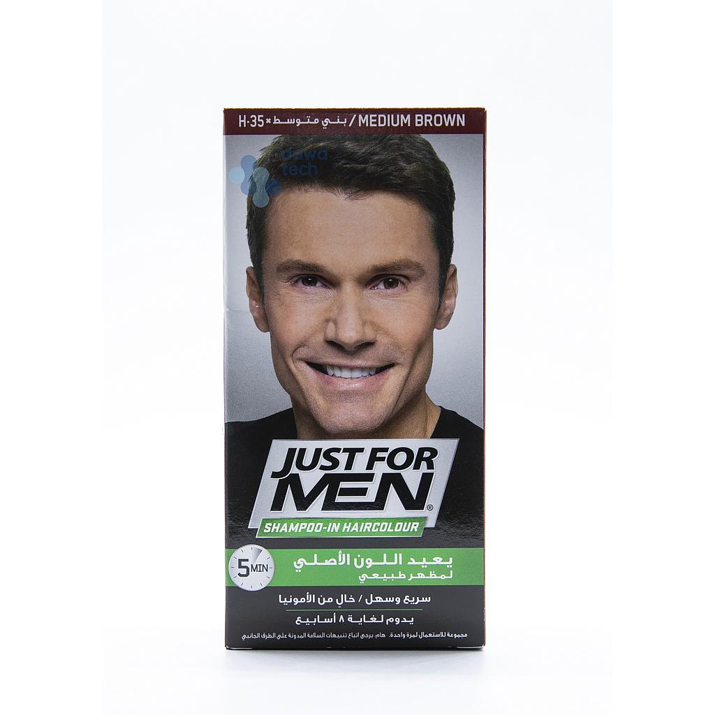 JUST FOR MEN MED BROWN MOUSTACHE &amp;BEARD
