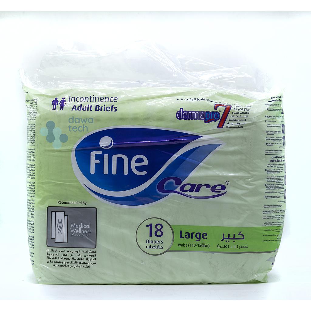 fine care dipers large 18