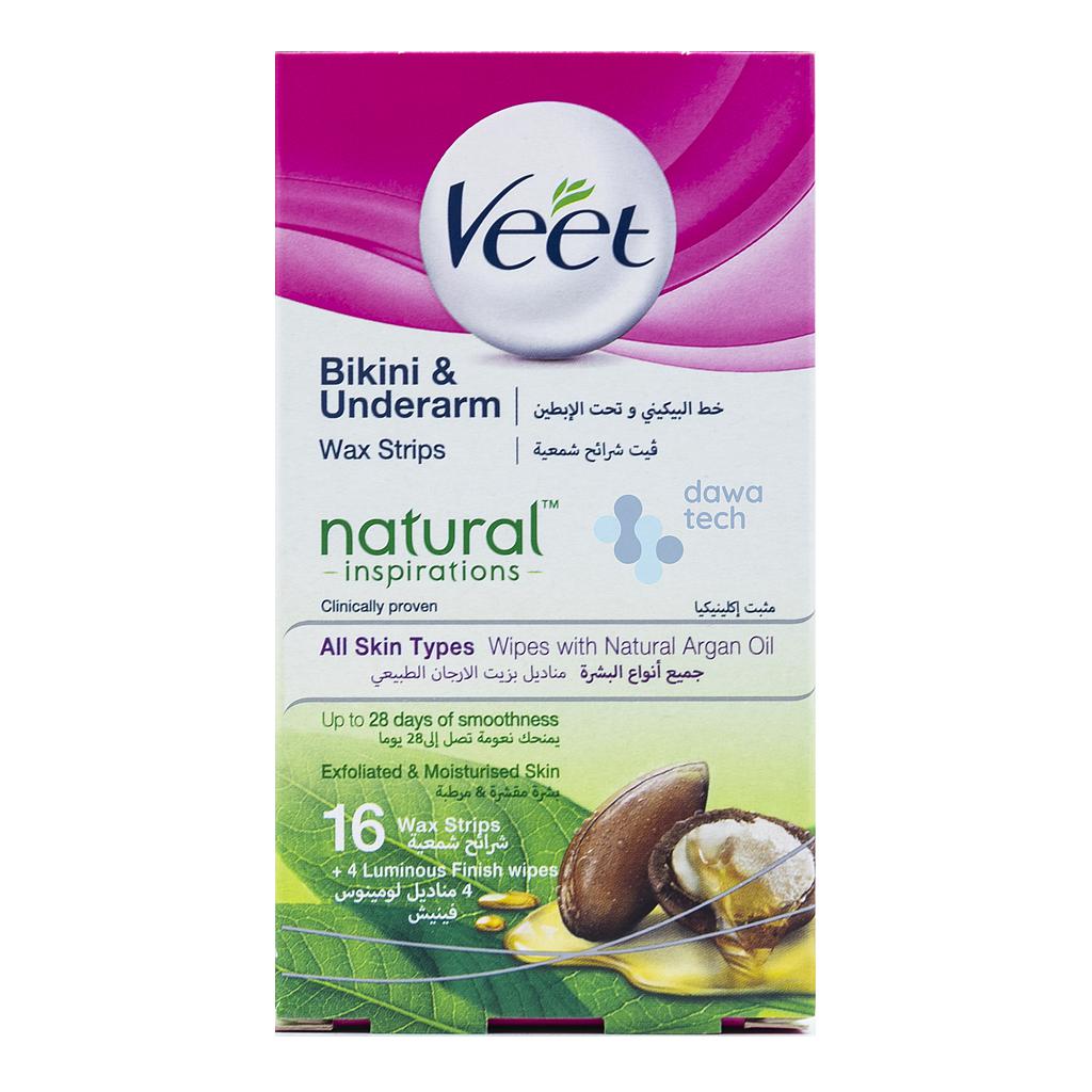 Veet Wax Under Arm &amp; Bikini  Natural Strip16 485