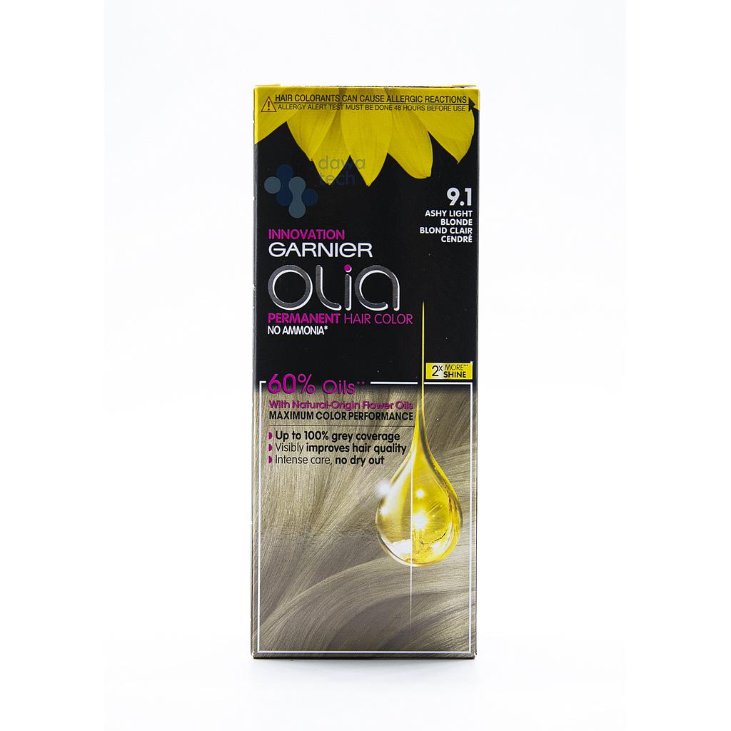 Garnier OLIA #9.1 اشقر فاتح رمادي