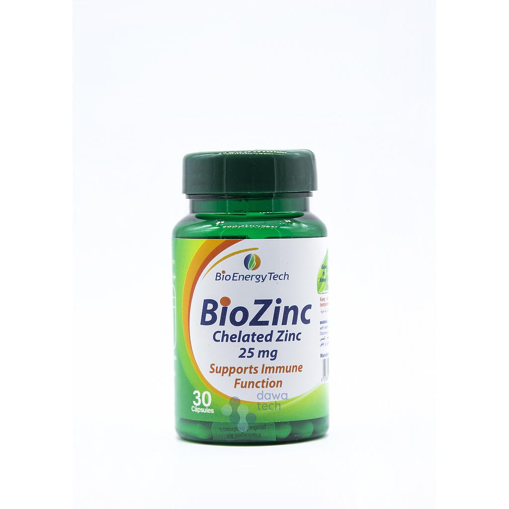 Bio Energy Bio Zinc 25mg Cap 30