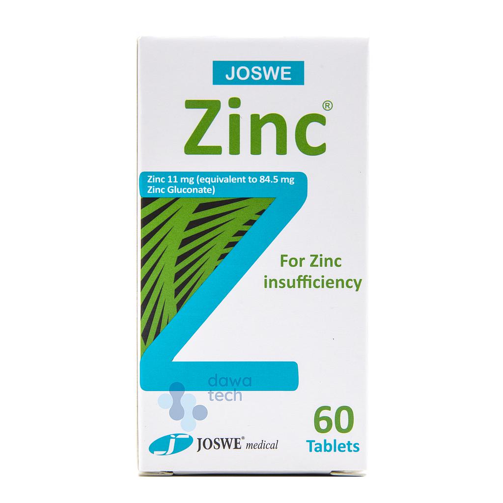 JOSWE ZINC 11 MG 60 TAB