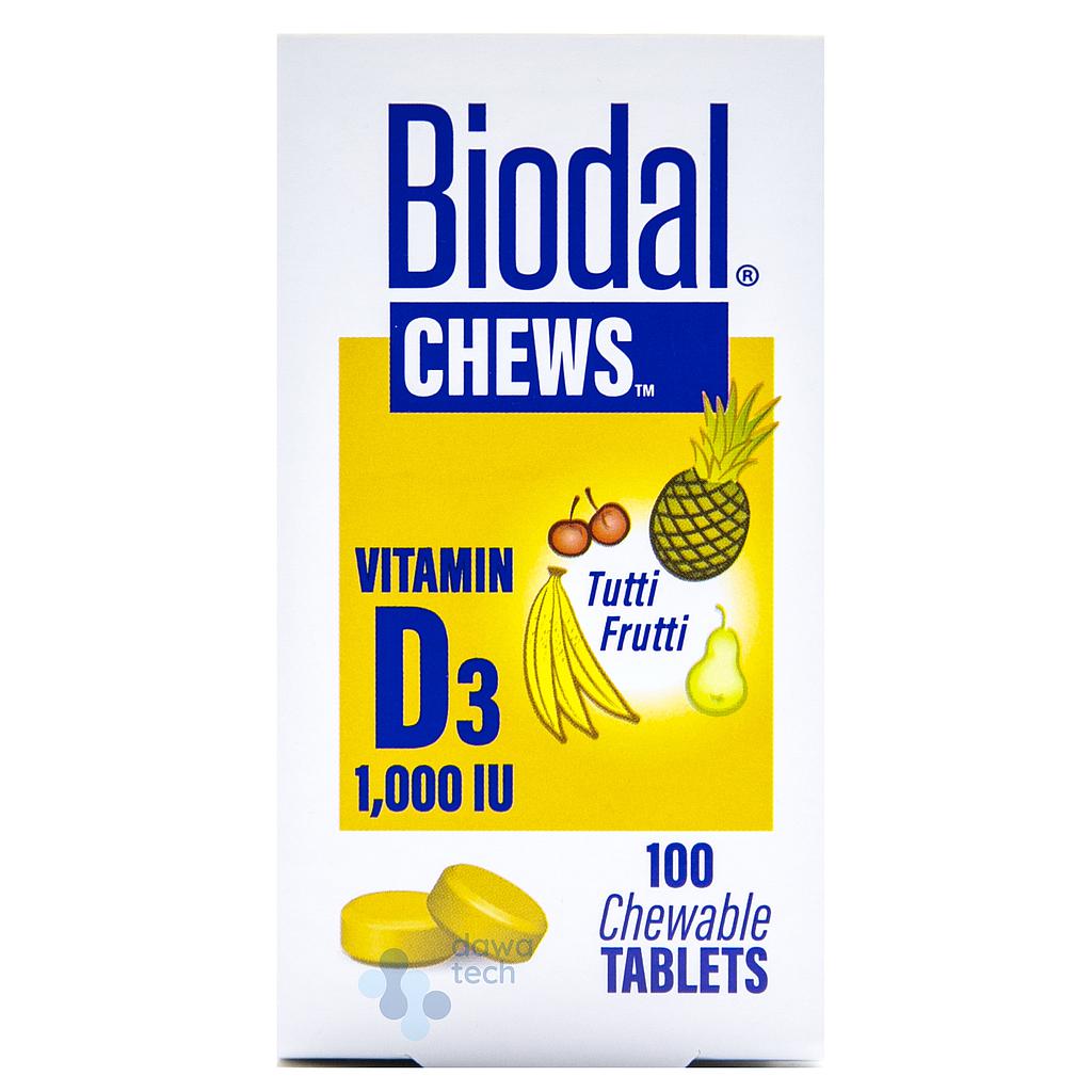 BIODAL 1000MG  CHEWBLE 100TAB