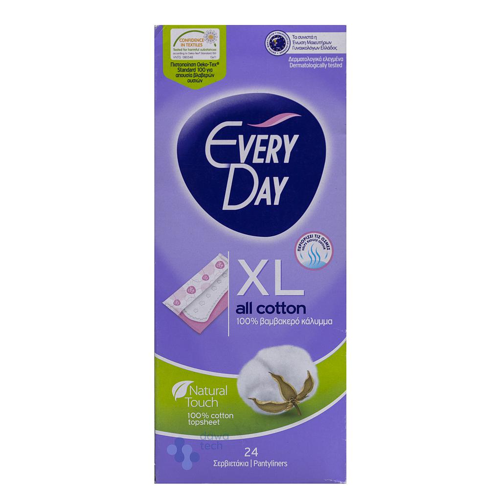 Everyday XL All Cotton 24 Liners 536