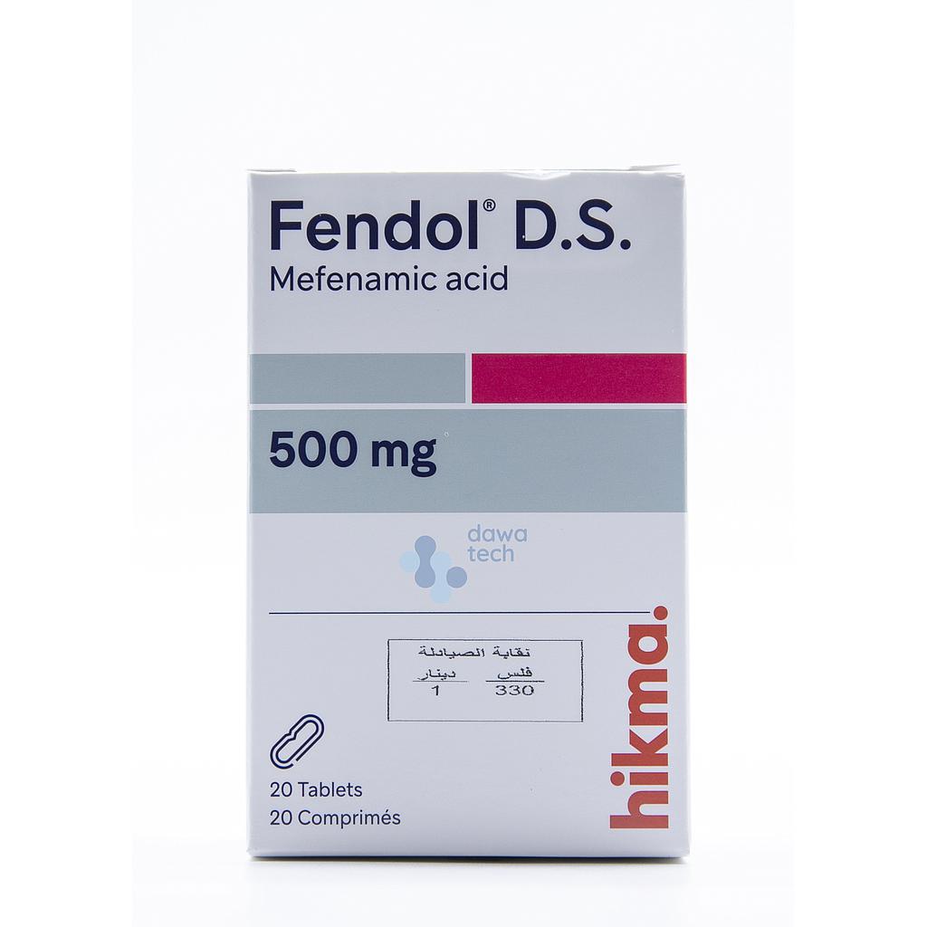 Fendol 500mg D.S Tabs 20'S