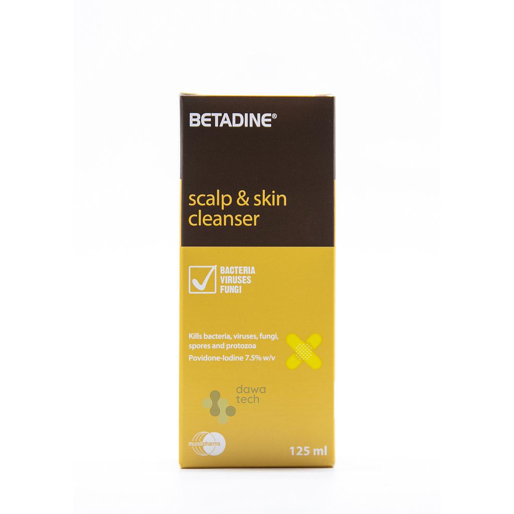 BETADINE SCALP AND SKIN CLEANSER 125ML 