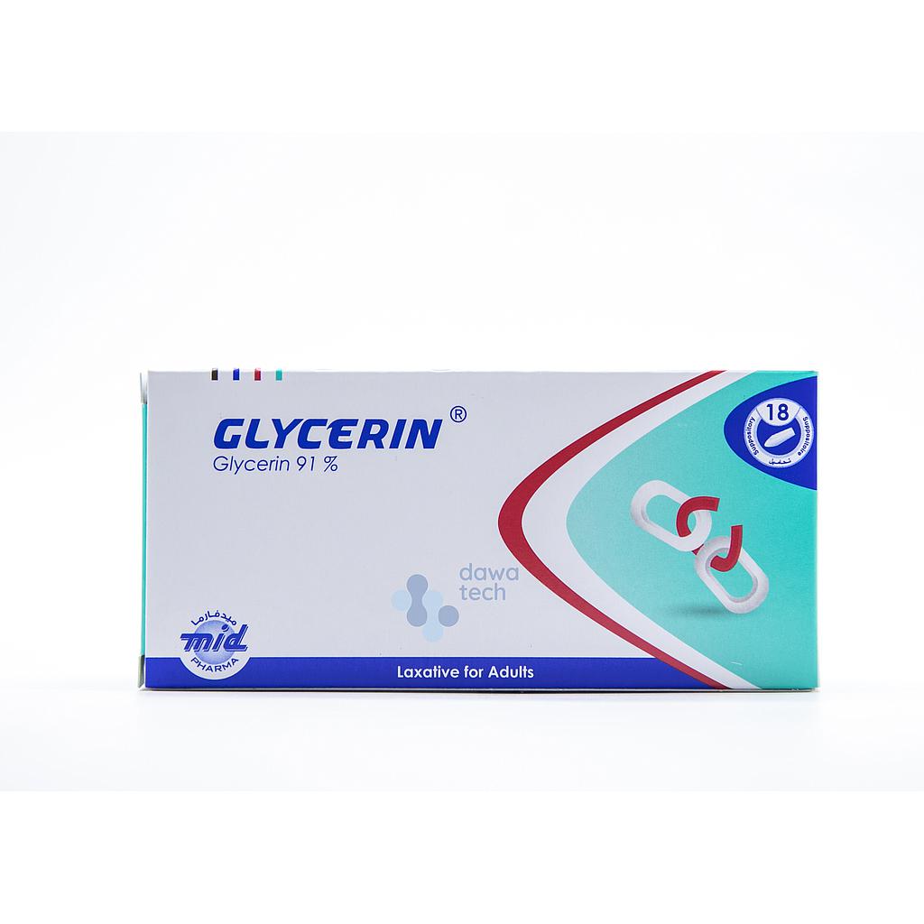 Glycerin Adult Supp. 18'S/Pack