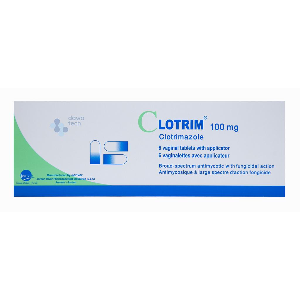CLOTRIM 100MG VAG 6 TAB