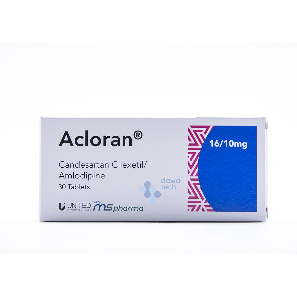 Acloran 16/10 Mg 30 Tab