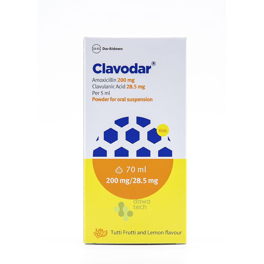 CLAVODAR 200/28 SUSP 70ML